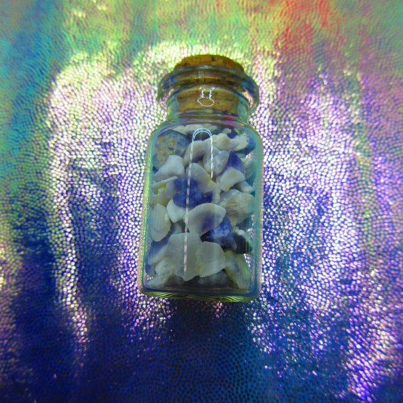 Tiffany Stone Gemstone Chips In A Bottle Embellishments Natural Semi Precious - Picture 3 of 3